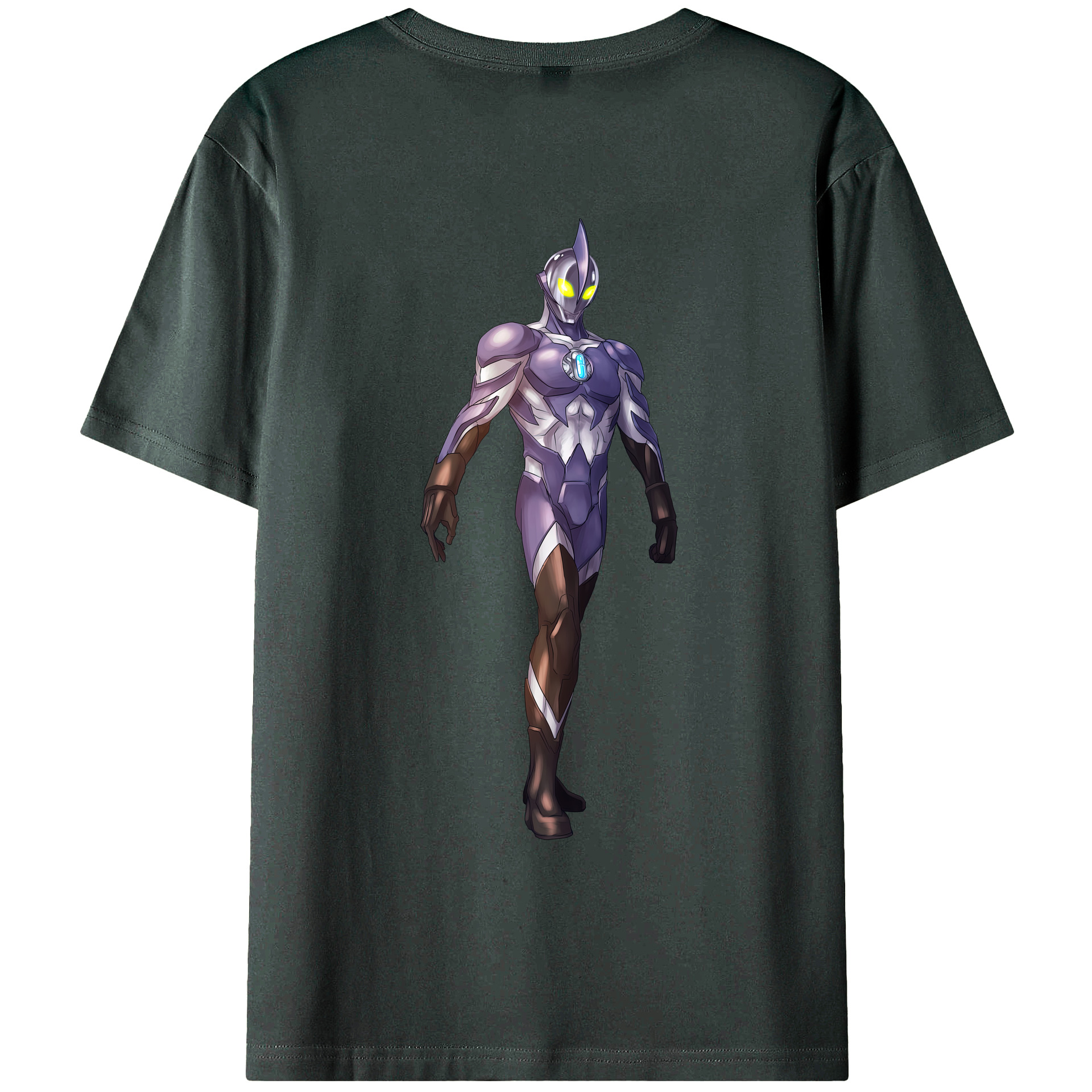 （画像用） ウルトラマン Ultraman 綿100％ メンズ半袖Tシャツ（バックプリント） 通気性
